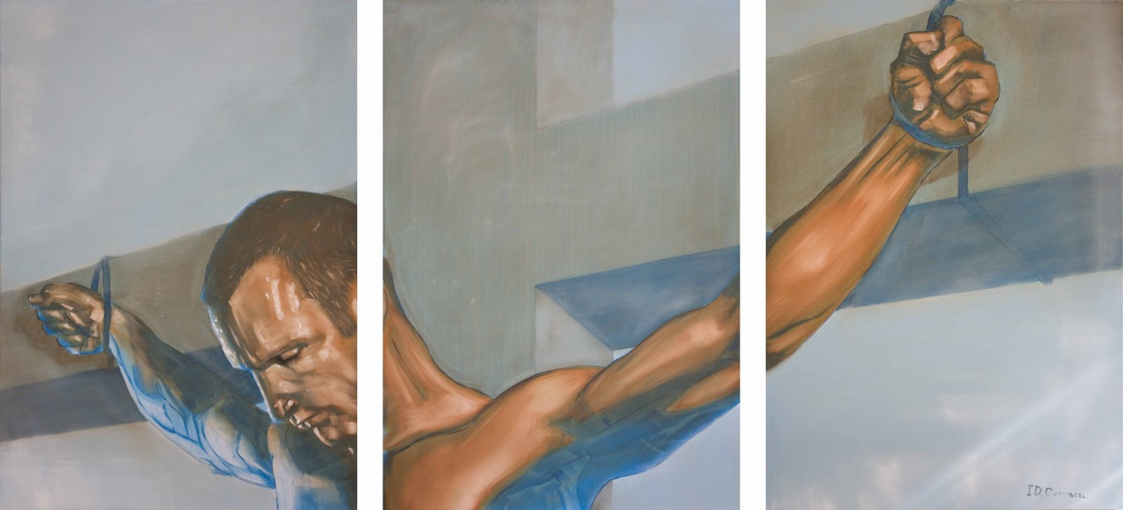 This is Not Jesus: Oil on Canvas, 100cm x 235cm